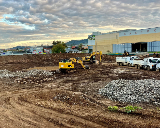 Concrete being removed from old Velodrome site in Tamworth